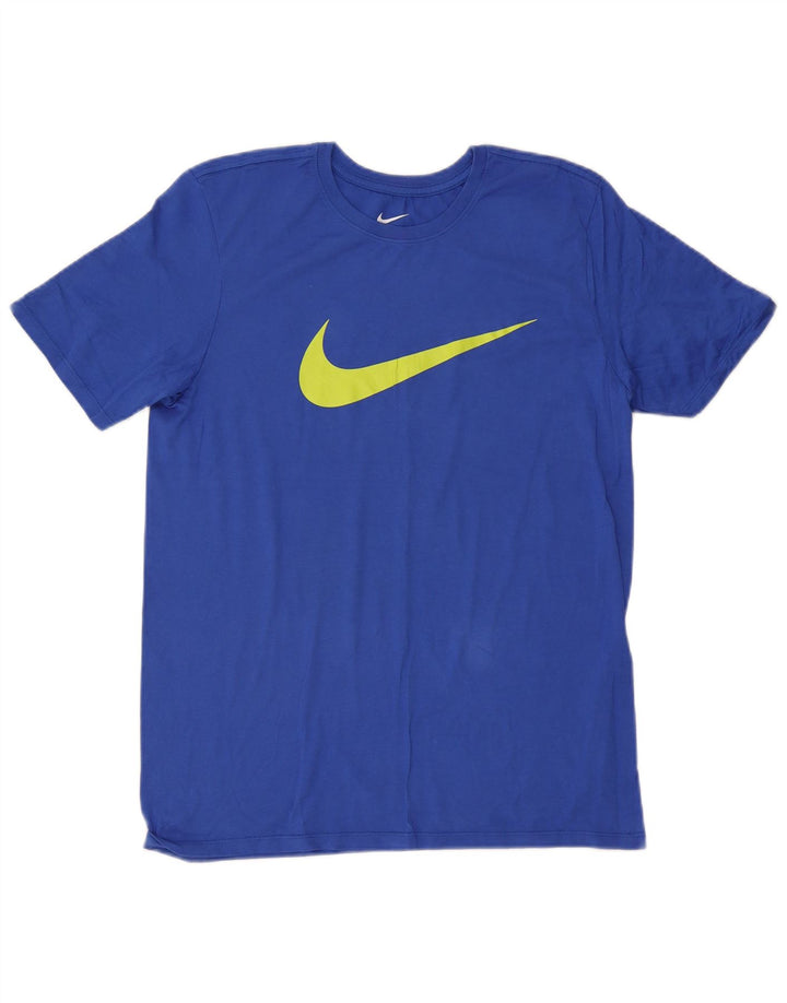 T-shirt grafica Nike da uomo con vestibilità atletica, blu medio