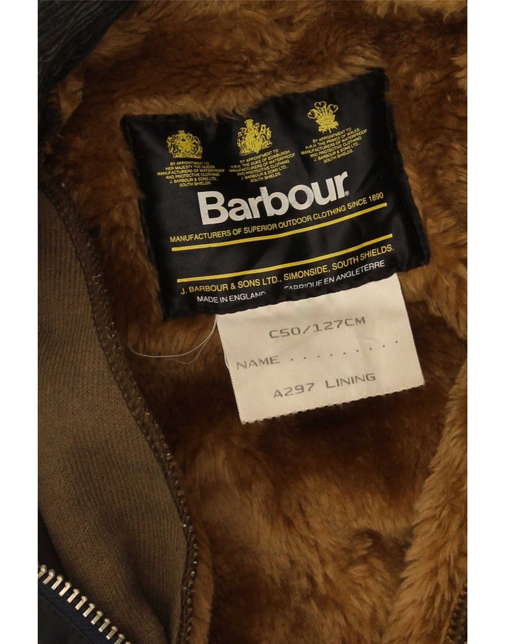 Giacca da uomo in cotone cerato Barbour EU 50 medio nero