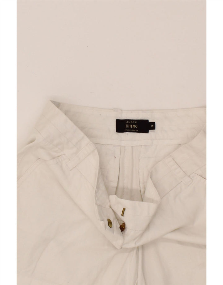 J. CREW Womens Chino Shorts US 8 Medium W30  White Cotton Vintage J. Crew and Second-Hand J. Crew from Messina Hembry 
