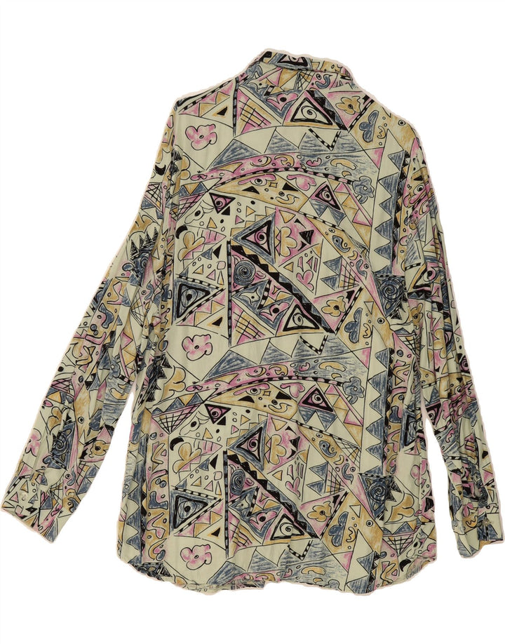 VINTAGE Womens Loose Fit Shirt Blouse IT 42/44 Medium Multicoloured Vintage Vintage and Second-Hand Vintage from Messina Hembry 