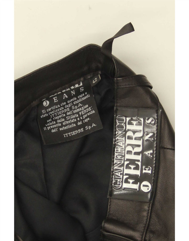 Pantaloni Dritti Donna Gianfranco Ferre IT 42 Medio W28 L31 Nero