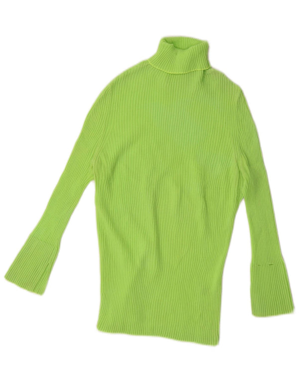 Maglione da donna Diesel con collo alto e maniche a 3/4 UK 10 piccolo verde