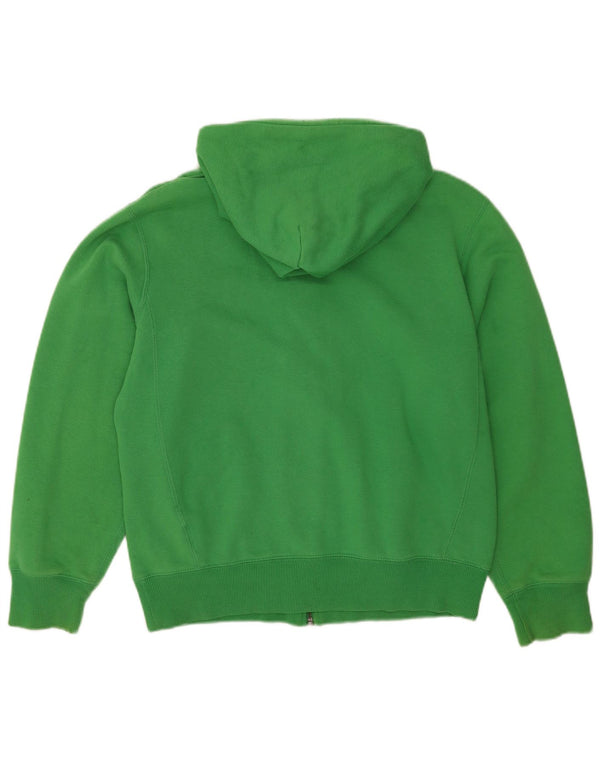 Felpa con cappuccio e zip da uomo Nike UK 39/41 Cotone verde medio