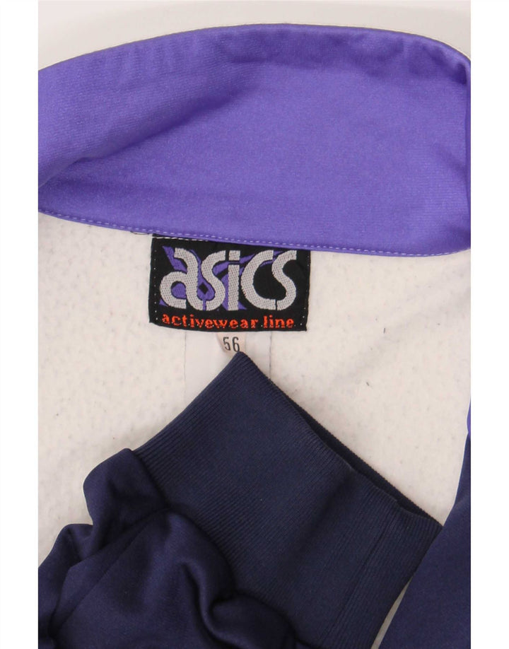 Giacca sportiva da uomo con grafica Asics IT 56 XL Blu navy Colourblock
