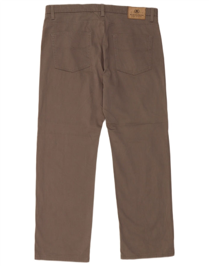 Pantaloni casual dritti Marks & Spencer da uomo blu Harbour W36 L29 grigi