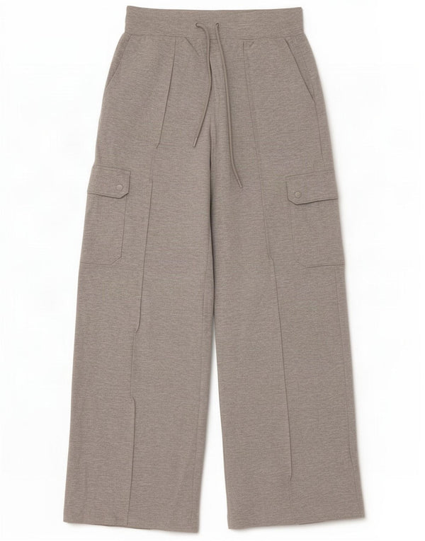 Pantaloni da tuta cargo da donna Marks & Spencer UK 10 Small Grey Flecked