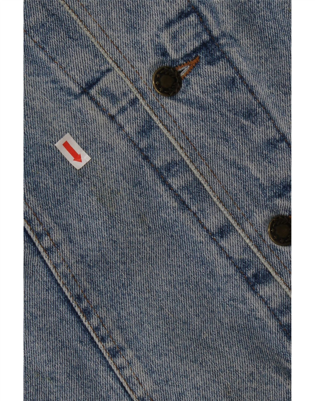 Giacca di jeans vintage da uomo UK 38 cotone blu medio