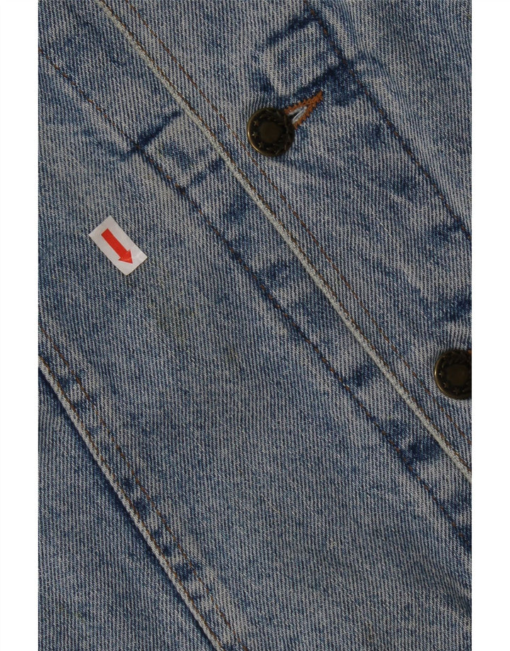 Giacca di jeans vintage da uomo UK 38 cotone blu medio