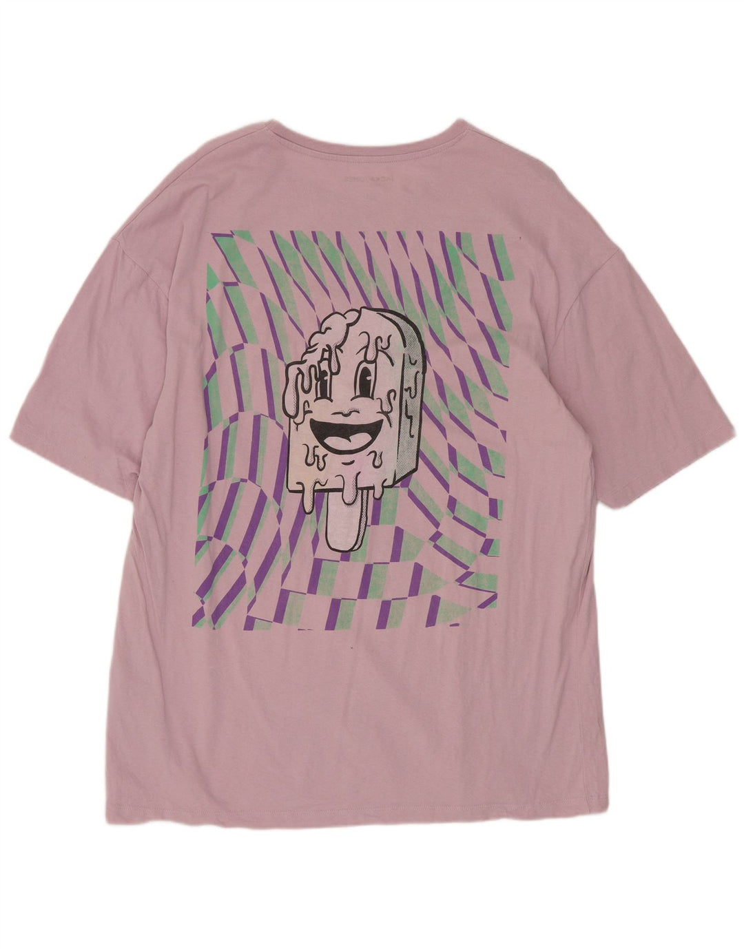 Jack & Jones T-shirt grafica da uomo grande in cotone rosa