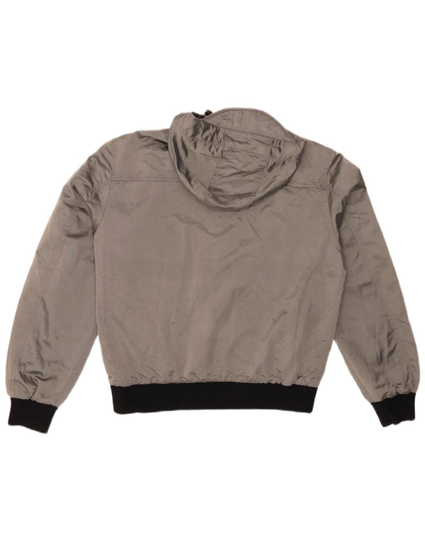 REFRIGIWEAR Giubbotto bomber con cappuccio da uomo UK 40 Large Grigio Poliestere