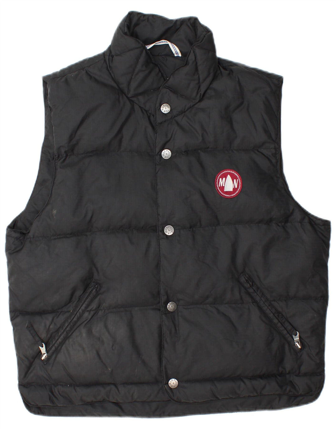 Gilet imbottito da uomo MURPHY & NYE UK 36 piccolo nero in poliammide