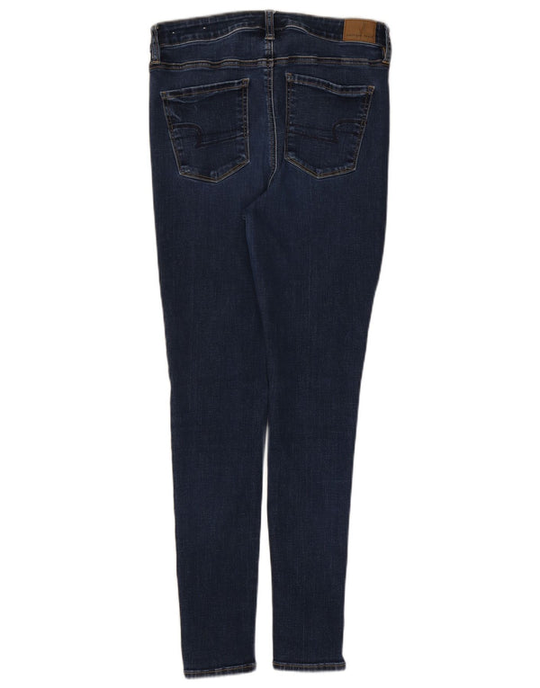 Jeans skinny da donna American Eagle UK 14 Large W30 L28 Cotone blu navy