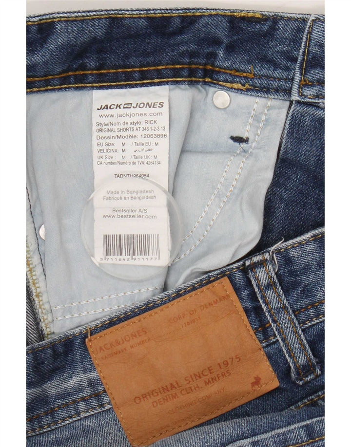 Pantaloncini di jeans da uomo Jack & Jones medi W32 cotone blu