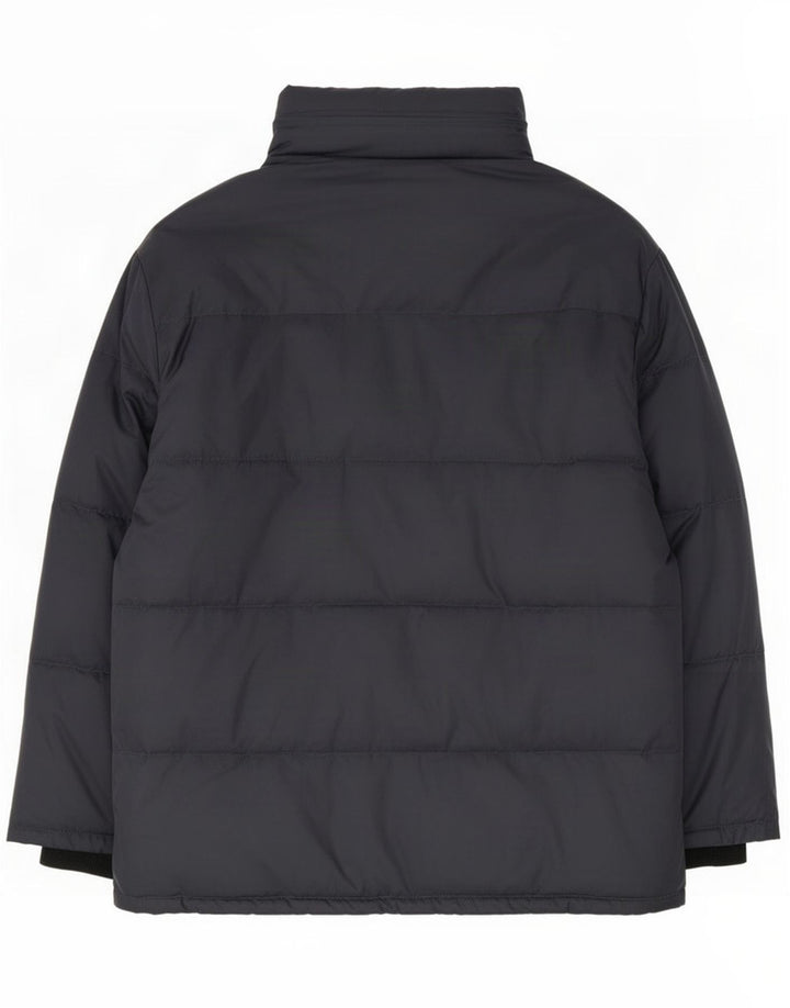 Casucci Giacca imbottita con cappuccio da uomo UK 40 Large Blu Navy in poliammide