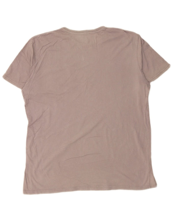 BILLABONG Mens T-Shirt Top Large Grey Cotton