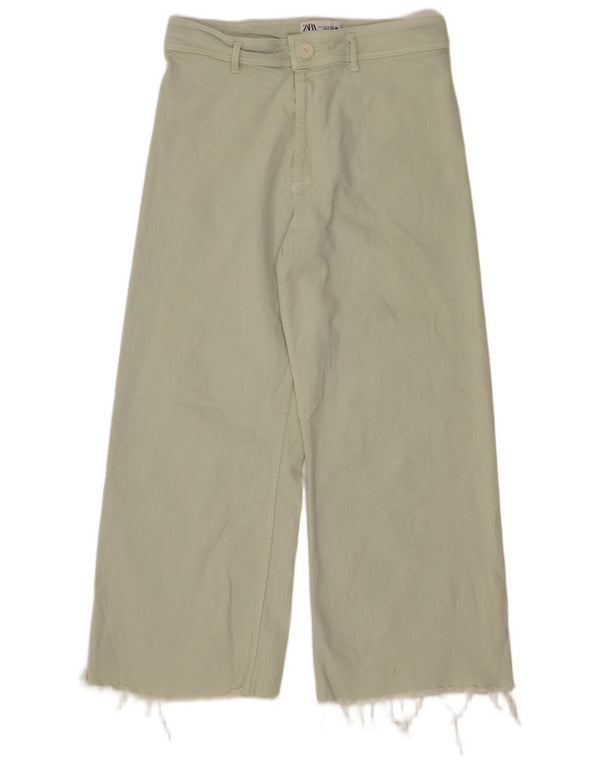 Jeans Zara da donna The Marine a gamba larga dritti EU 44 XL W34 L27 Verde