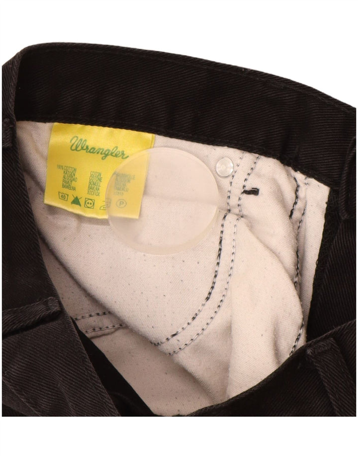 Jeans dritti da uomo Texas WRANGLER W34 L32 cotone nero