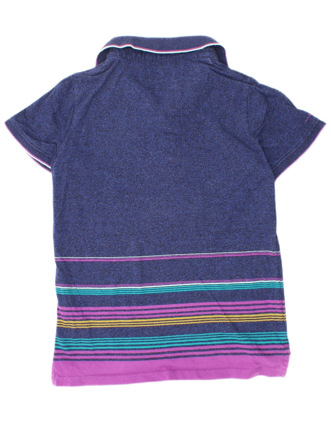 Polo Ted Baker da bambino, 7-8 anni, in cotone a righe blu navy