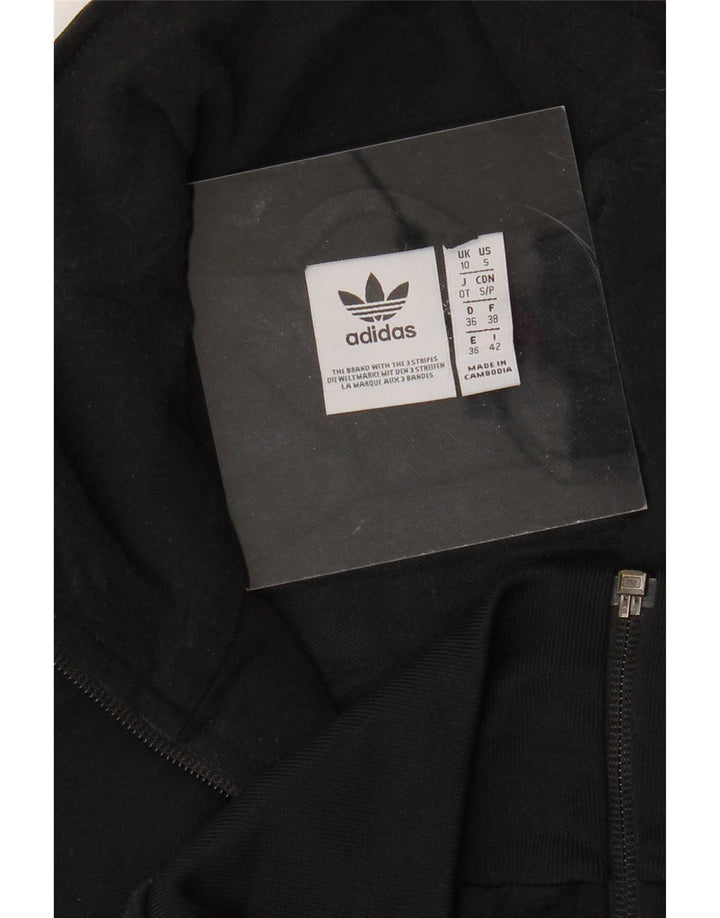 Giacca da tuta da donna Adidas UK 10 Small Poliestere nero