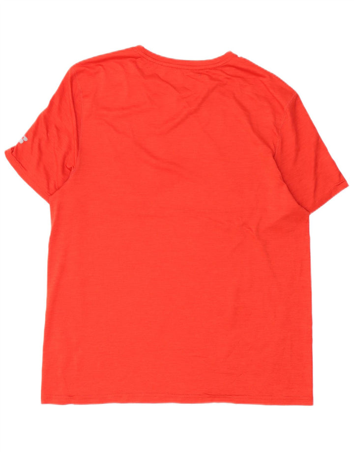 T-shirt da uomo RUSSELL ATHLETIC UK 38/40 poliestere rosso medio