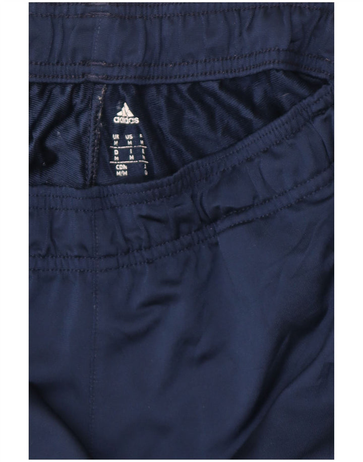 Pantaloni da tuta da uomo Adidas medi in poliestere blu navy