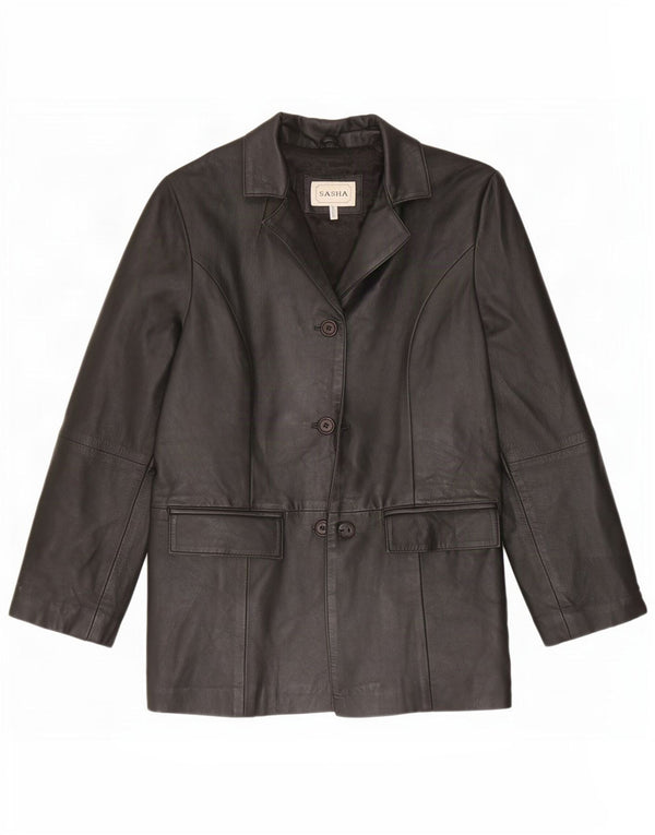 Giacca in pelle da donna Sasha UK 12 media nera