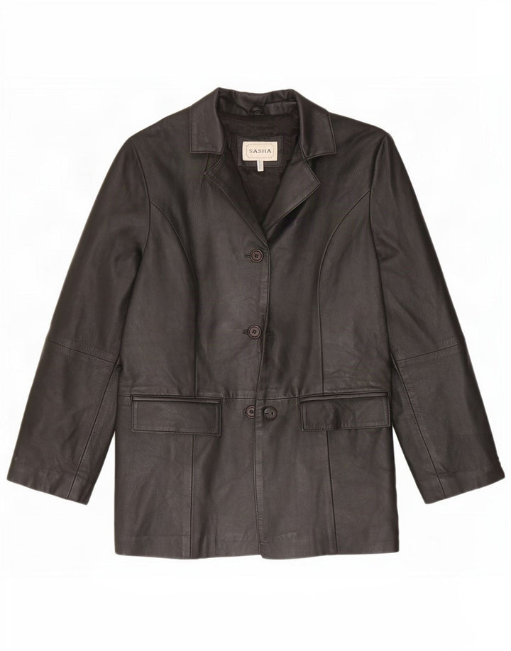 Giacca in pelle da donna Sasha UK 12 media nera