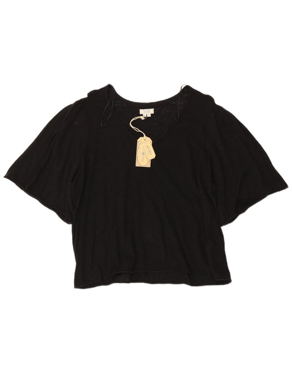 Camicetta da donna Fat Face Top UK 18 XL Cotone nero