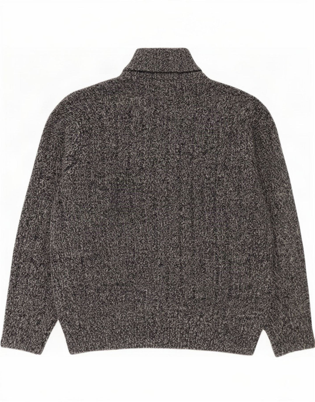 Maglione da uomo Marks & Spencer con zip e collo 2XL Acrilico chiazzato blu