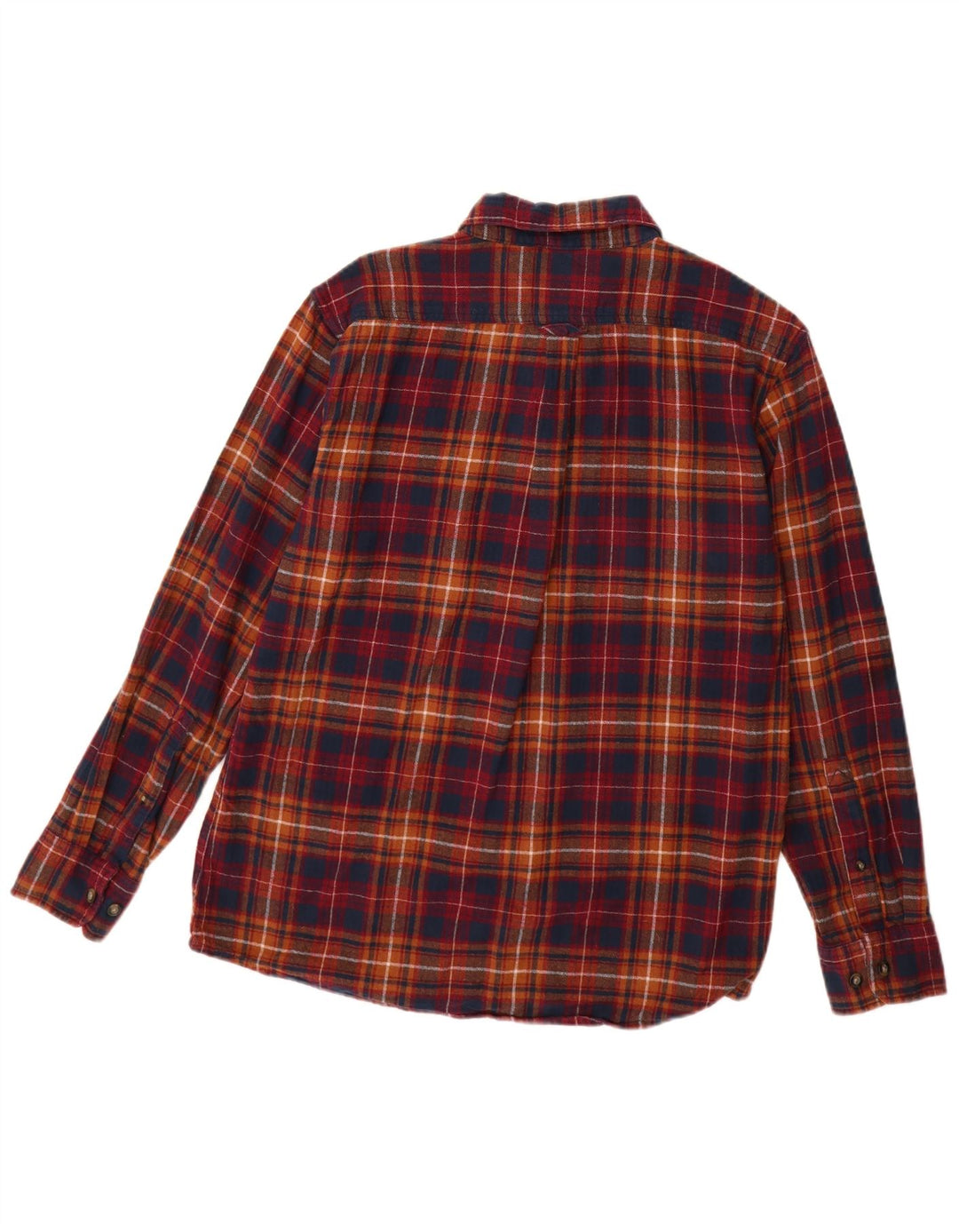 EDDIE BAUER Camicia da uomo in flanella di cotone a quadri multicolore medio