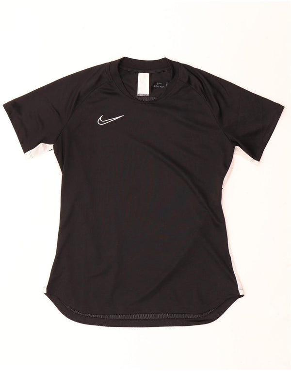 Top della tuta Nike Dri Fit da uomo, colore nero medio, color block