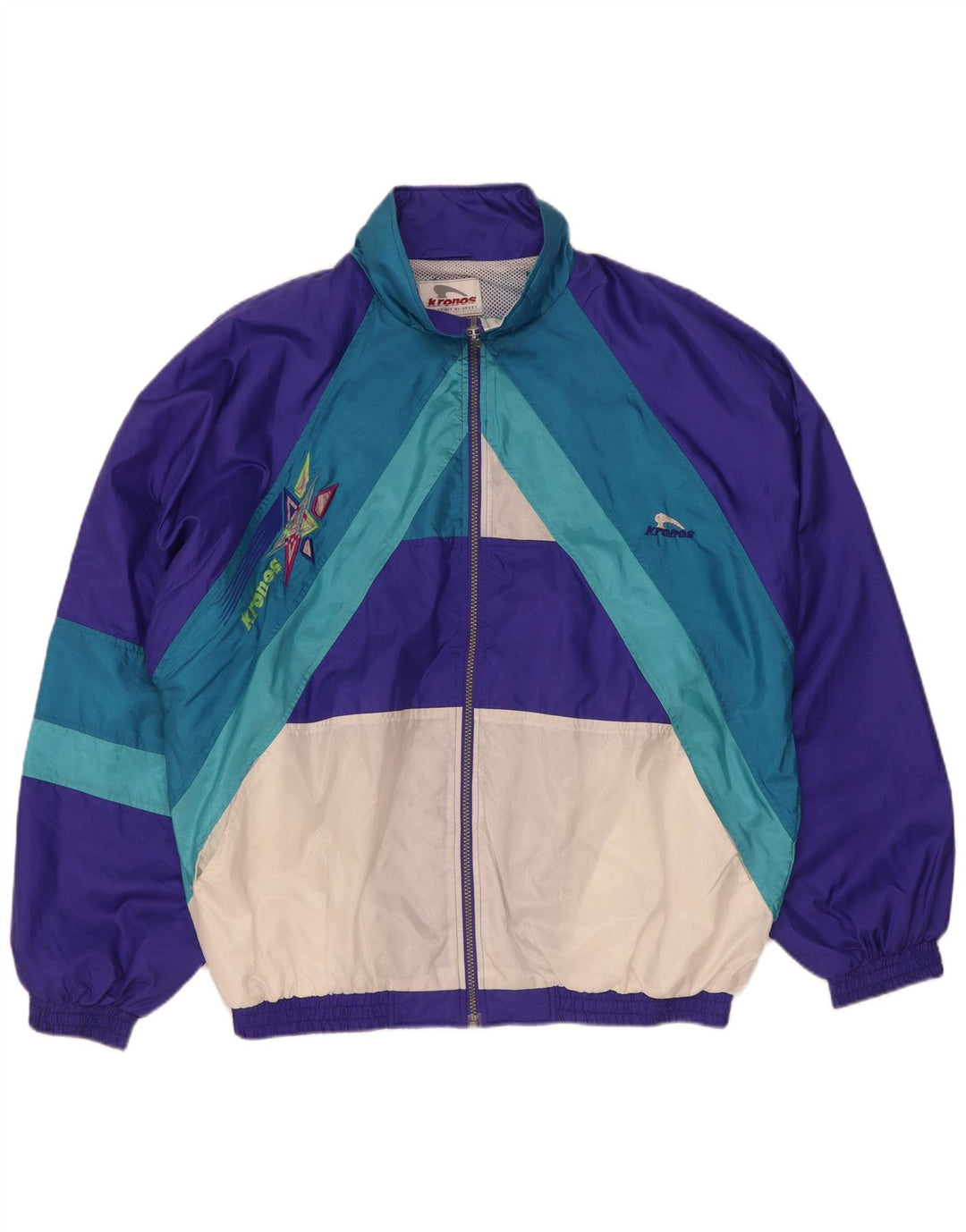 Giacca da tuta da uomo Kronos 2XL Nylon color block viola