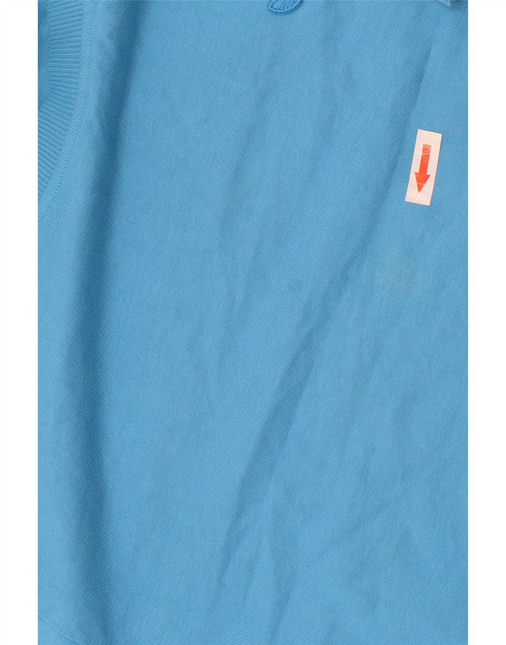 Felpa oversize a maniche corte da donna Adidas UK 10 Small Blu
