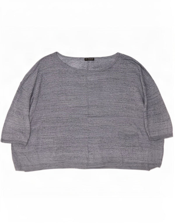 Camicetta con maniche a 3/4 da donna Marks & Spencer UK 20/22 2XL Blu screziato