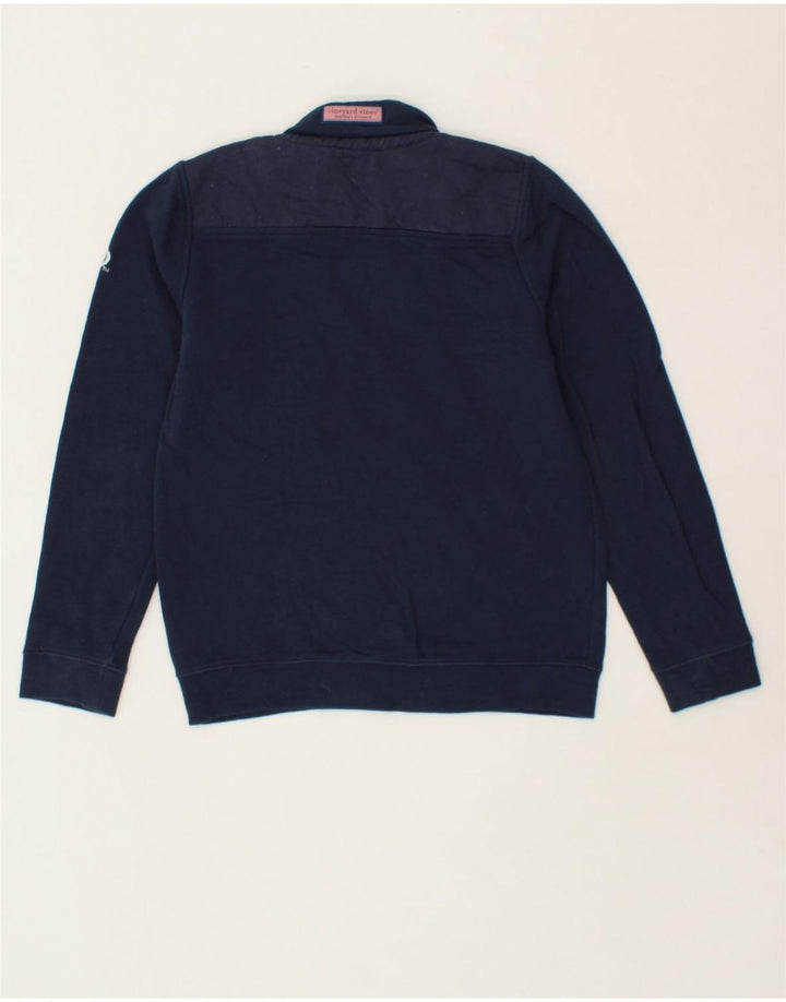 VINEYARD VINES Boys Graphic Sweatshirt Jumper 12-13 Years Medium Navy Blue Vintage Vineyard Vines and Second-Hand Vineyard Vines from Messina Hembry 