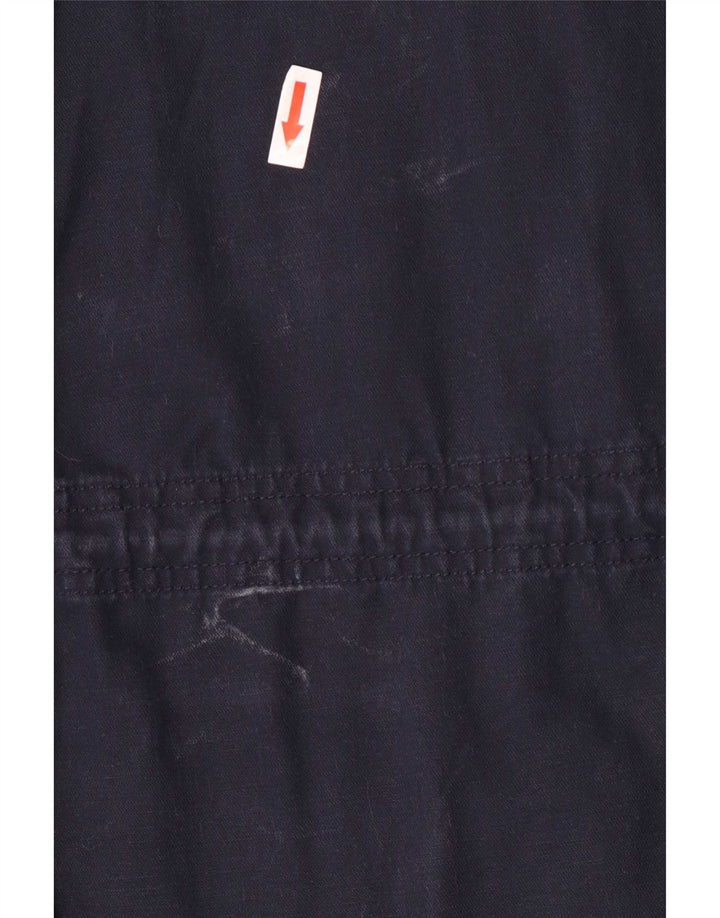 Giacca militare da donna Joules UK 12 cotone blu navy medio