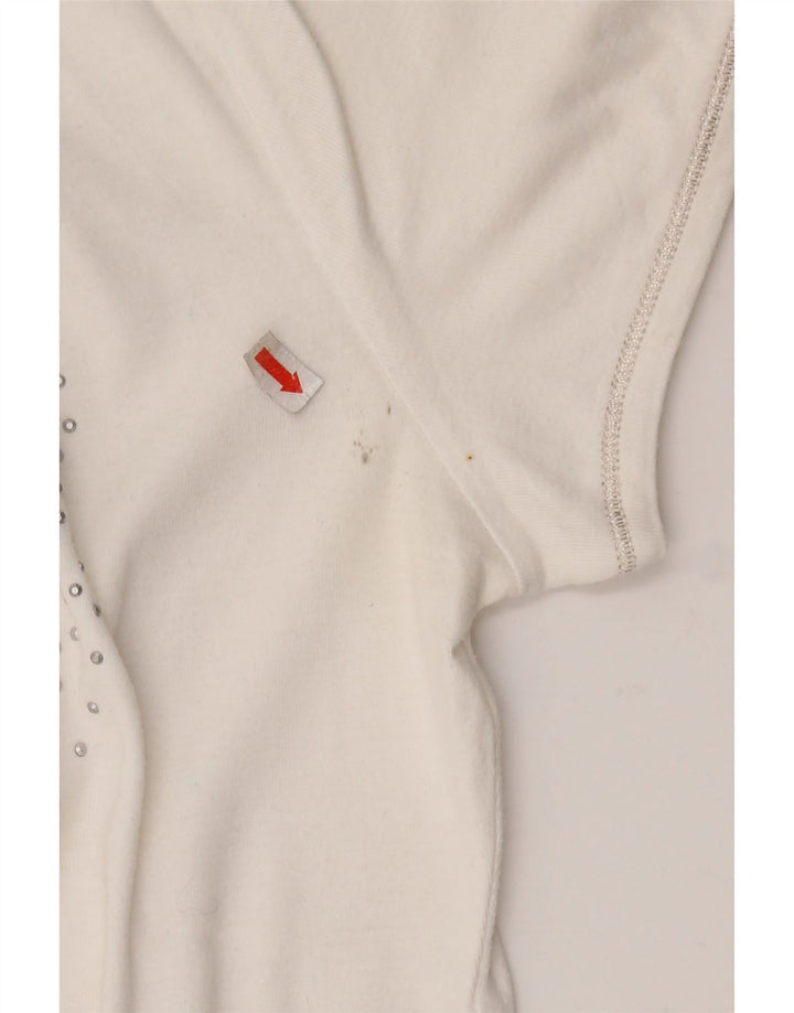 Polo grafica da donna GAS UK 18 XL cotone bianco