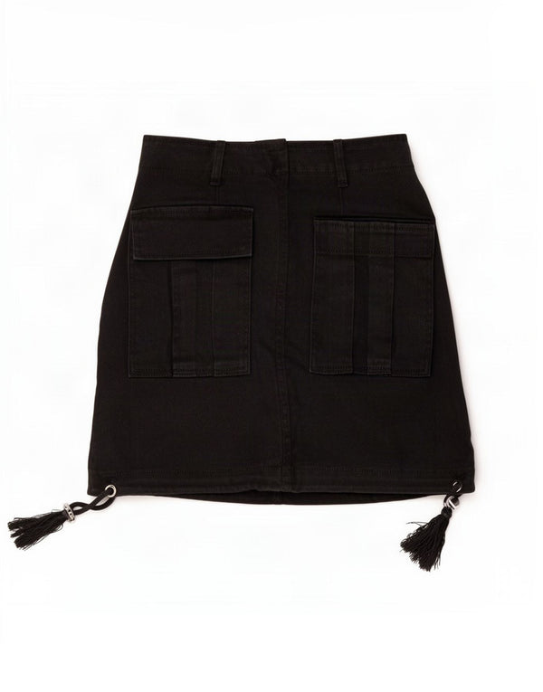 Mini gonna di jeans Zara da donna XS W24 Nera