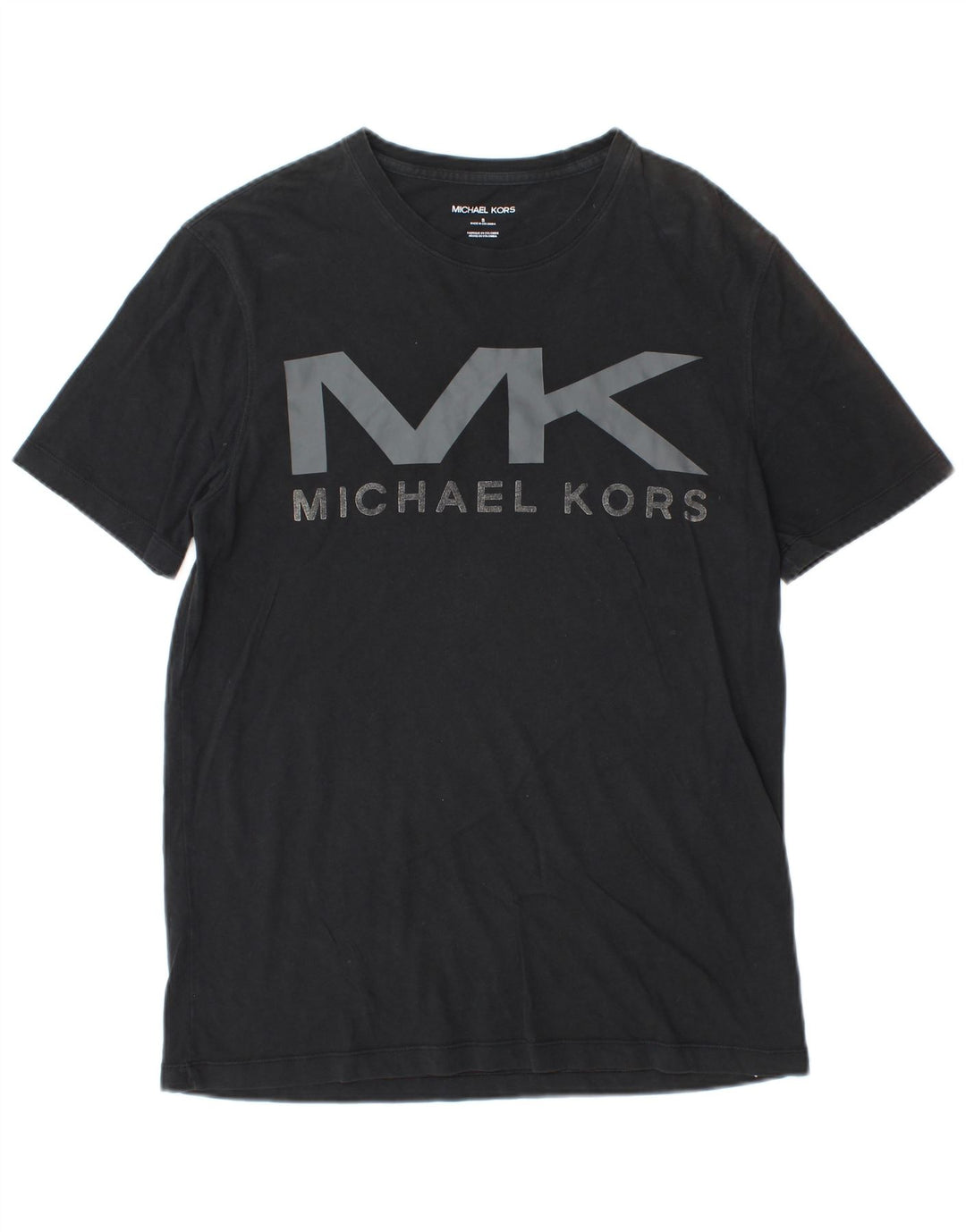 MICHAEL KORS T-shirt grafica da uomo piccola in cotone nero