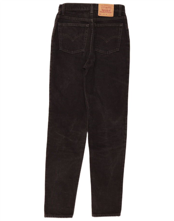 LEVI'S Jeans da donna 512 slim affusolati US 9 medio W28 L33 cotone nero