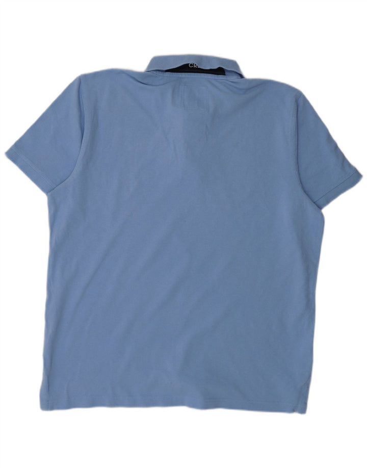 Crew Clothing Polo da uomo grande in cotone blu