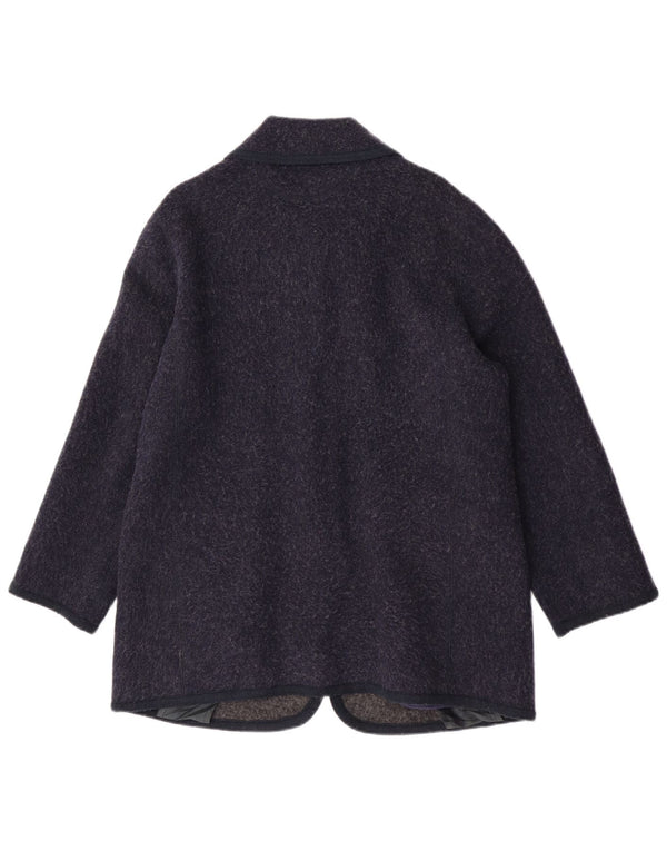 Soprabito da donna Conte of Florence UK 16 Large in lana vergine blu navy
