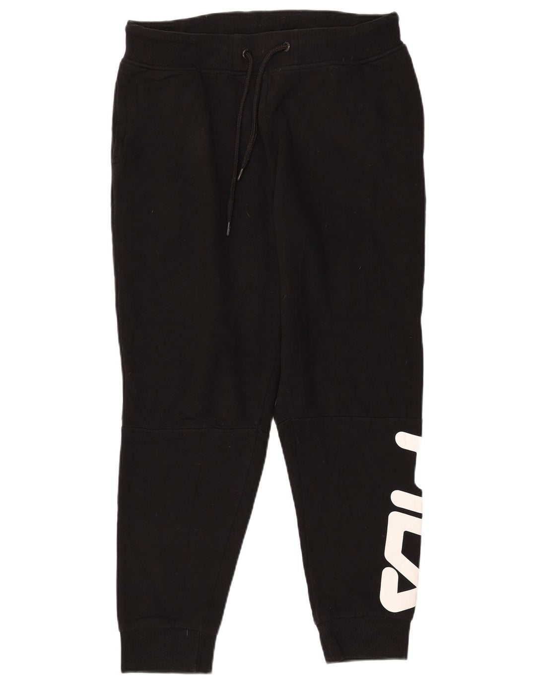 Pantaloni da tuta grafica da uomo Fila Joggers cotone medio nero