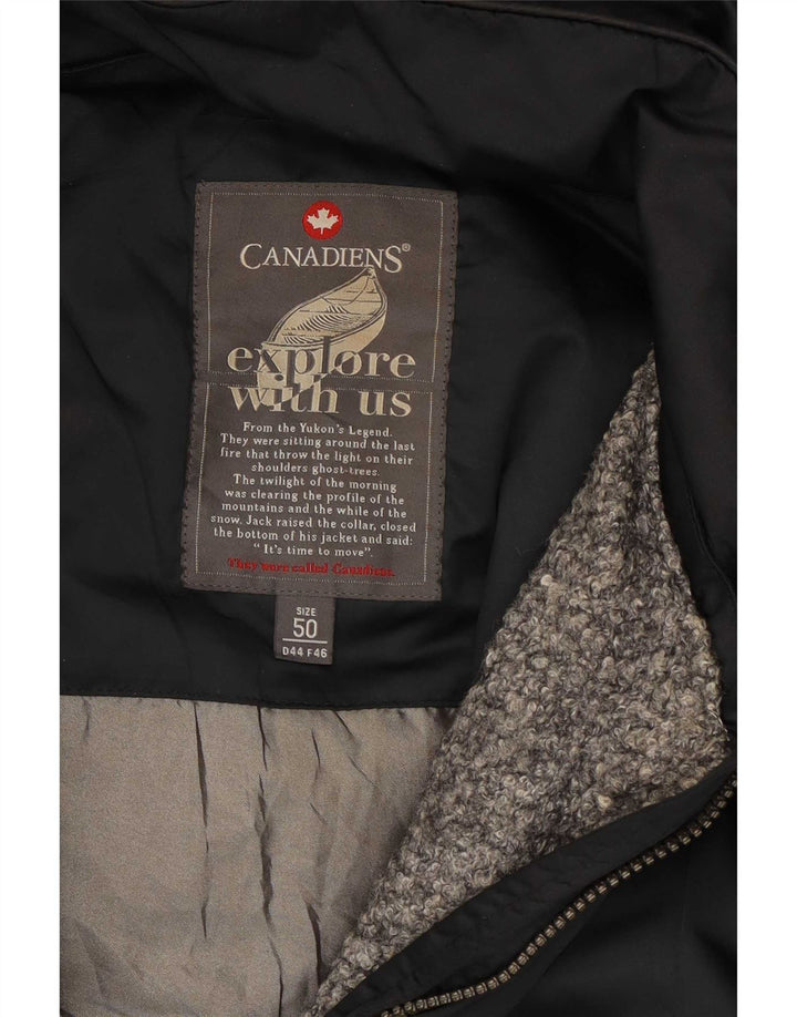 Cappotto imbottito con cappuccio da donna Canadiens IT 50 XL poliestere nero