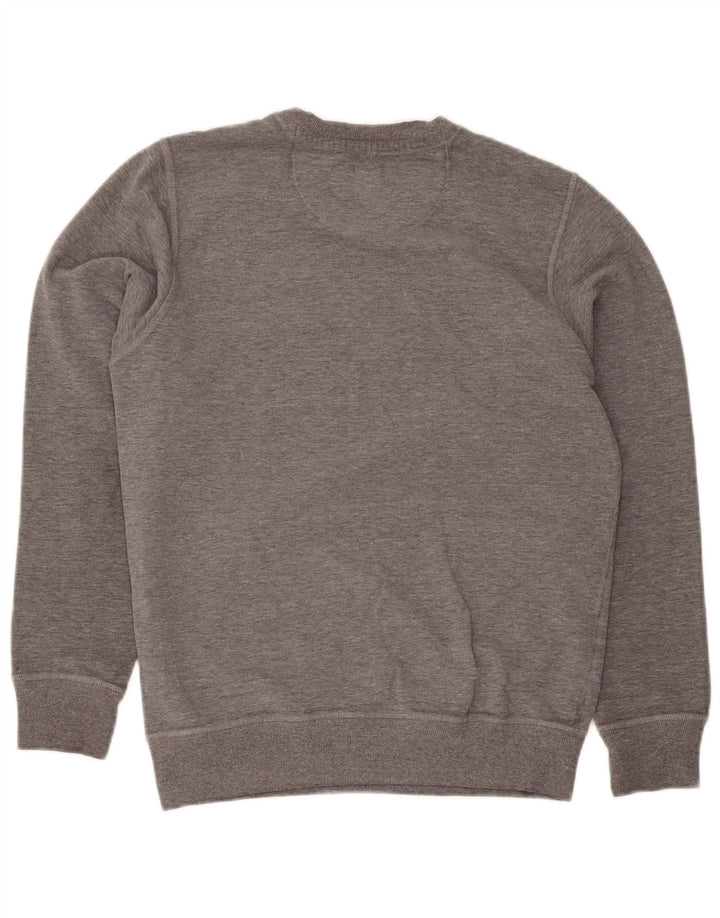 Felpa con grafica da uomo North Sails Maglione piccolo in cotone chiazzato grigio