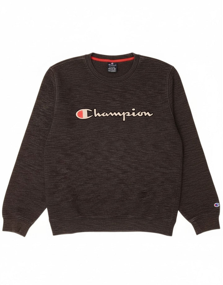 Felpa grafica da uomo Champion Jumper XL grigio screziato