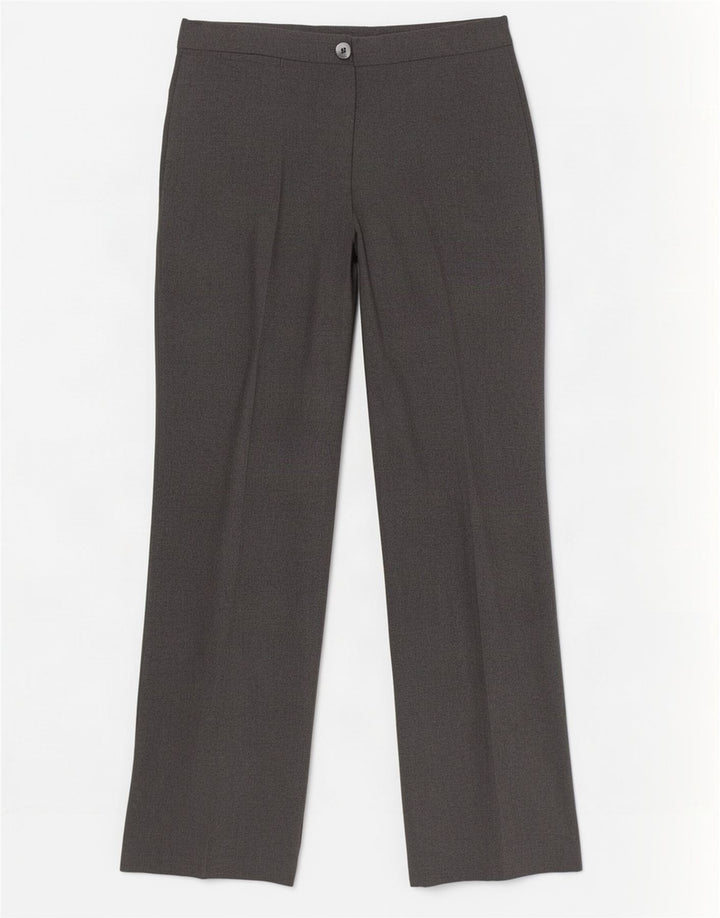 Pantaloni casual dritti da donna Marks & Spencer UK 12 Medium W30 L33 Grigio