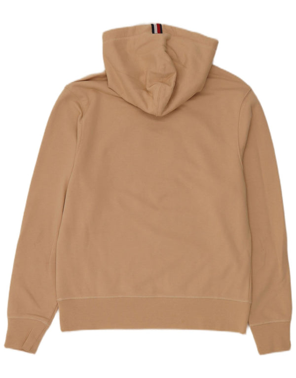 Maglione con cappuccio grafico da uomo Tommy Hilfiger piccolo in cotone beige