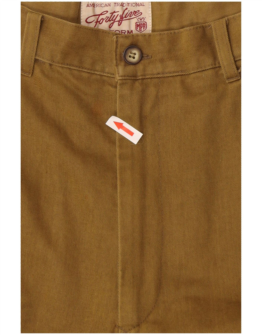Pantaloni chino con pegging da uomo uniformi IT 48 medio W32 L30 cotone kaki