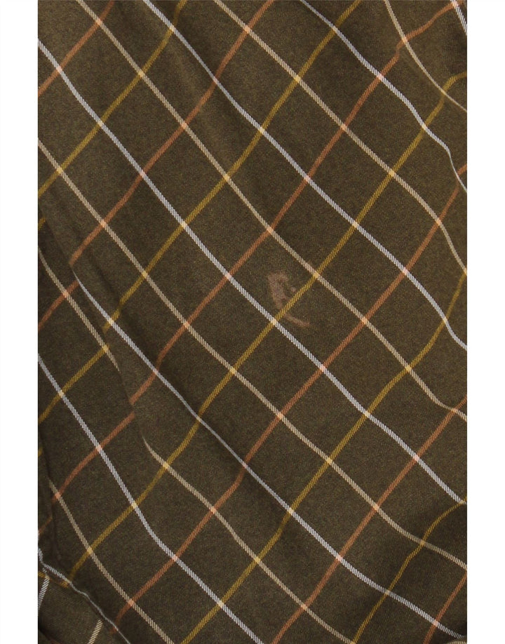 Camicia da uomo Orvis 2XL in cotone a quadri kaki